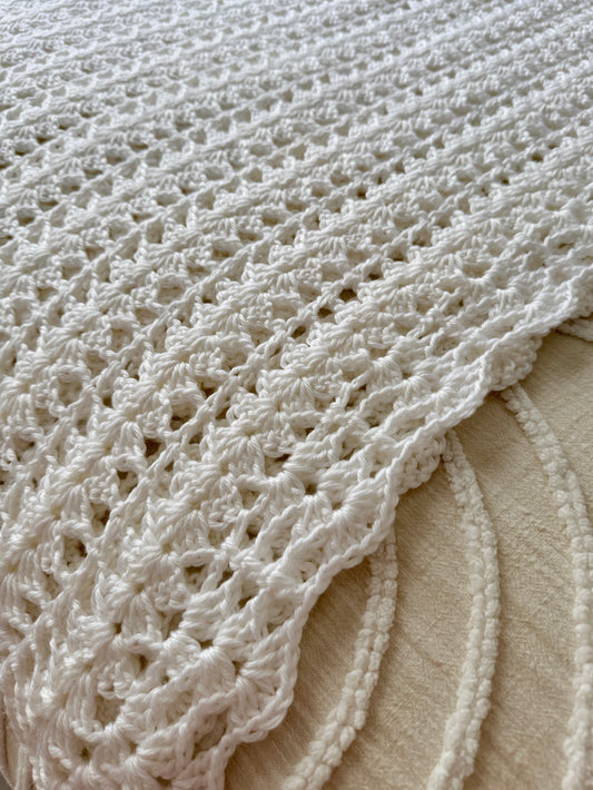 Beautiful White Crochet Runner