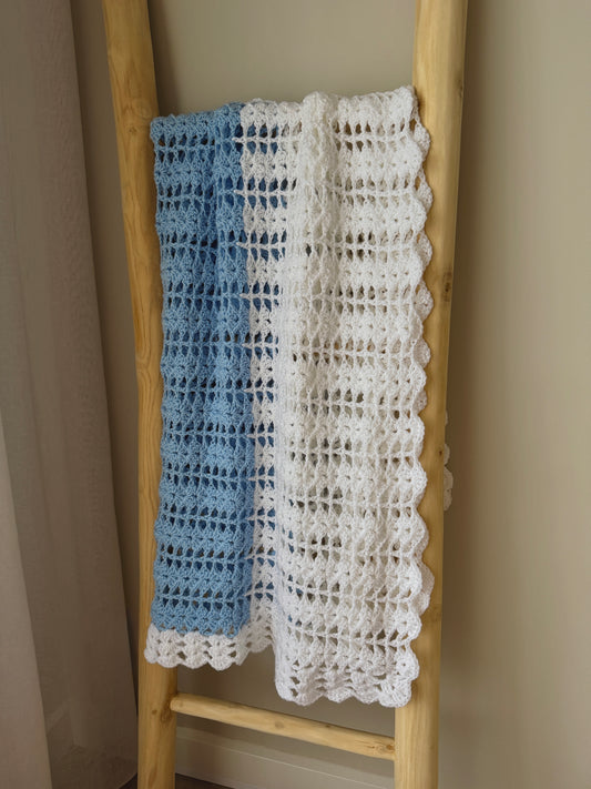 Baby Blue Crochet Blanket