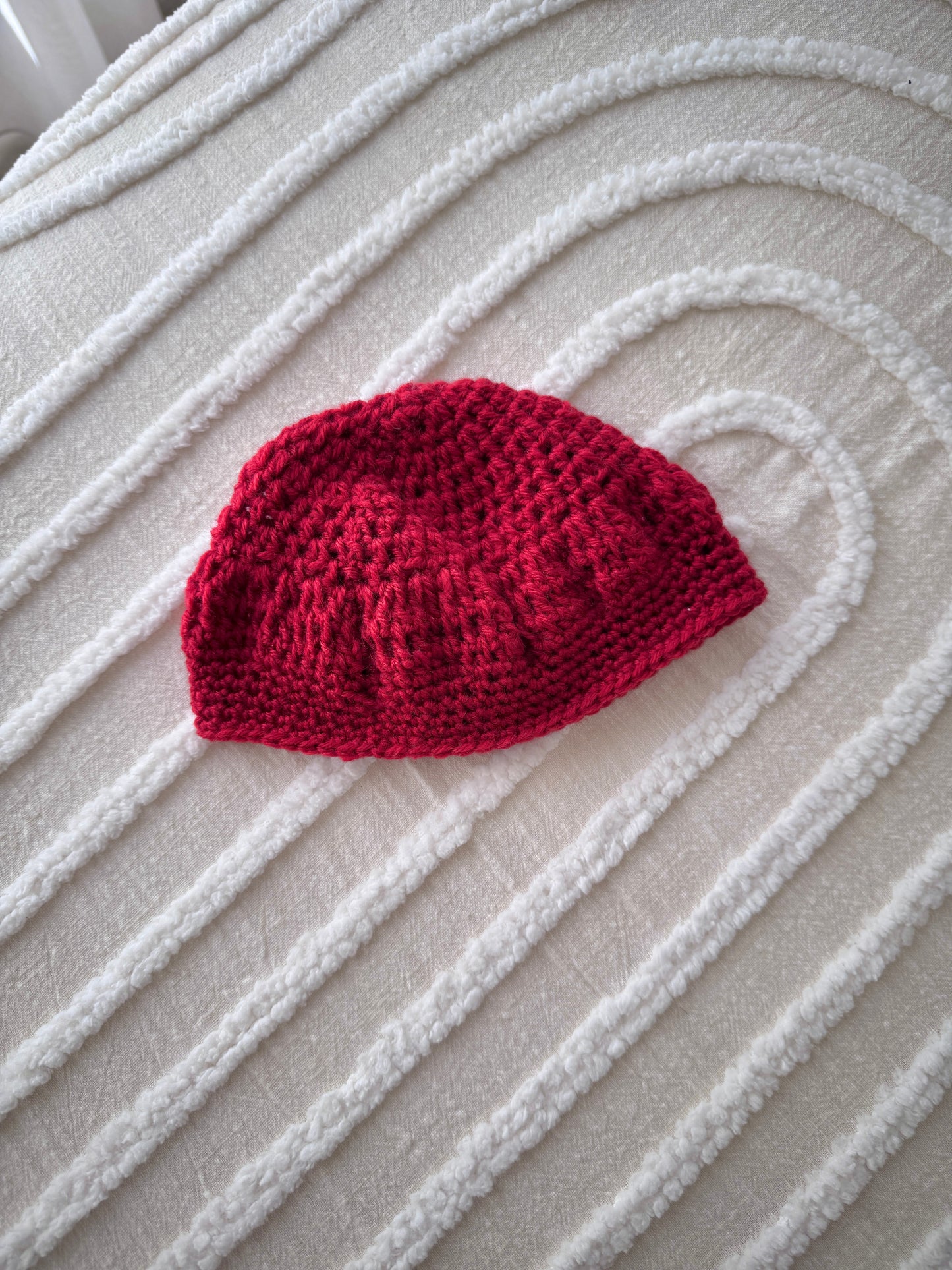 Baby Red Unisex Christmas Beret