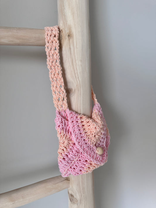 Multi-coloured Kids Crochet Handbag