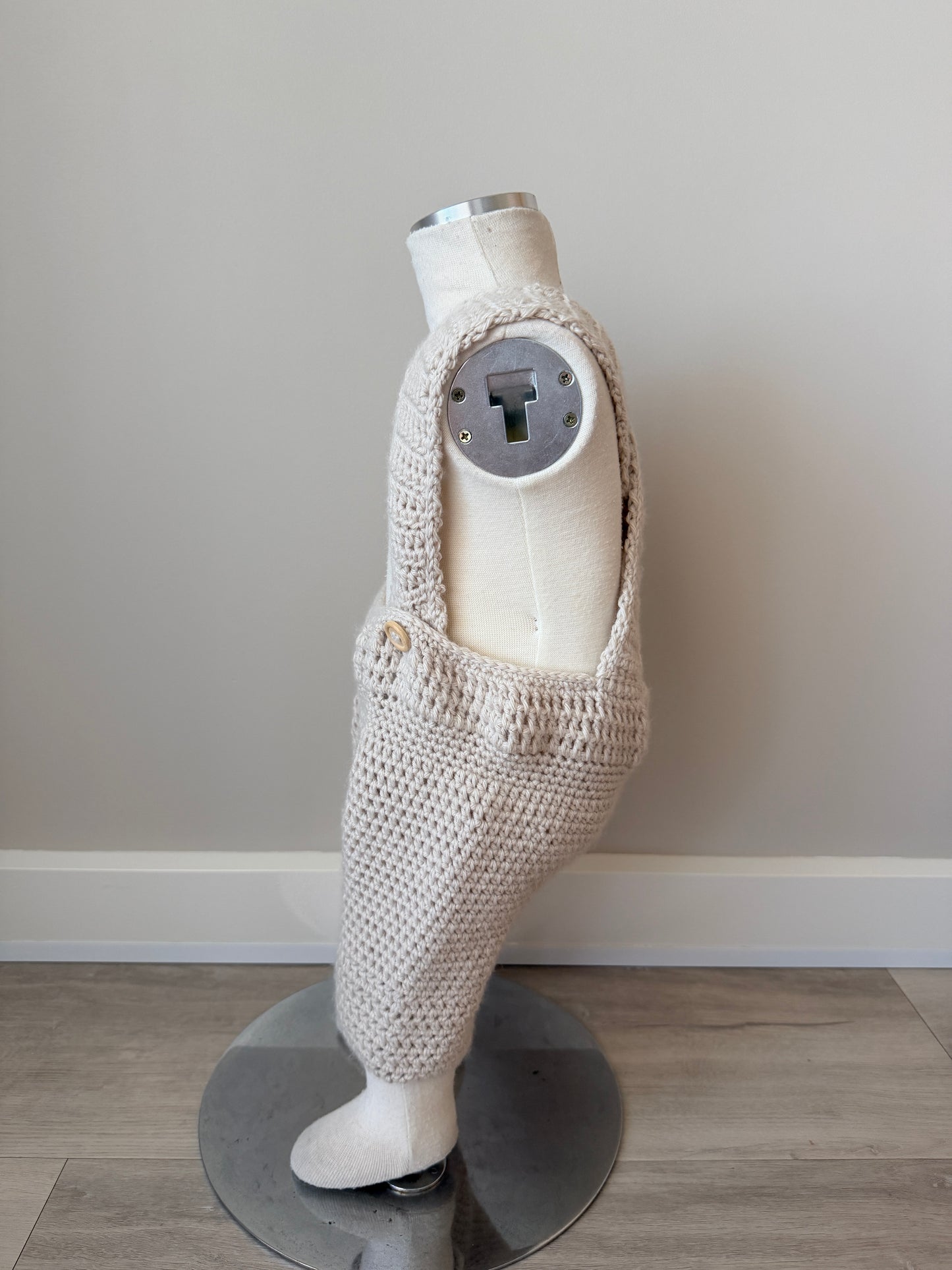 Ashley Overalls & Beanie Crochet Set