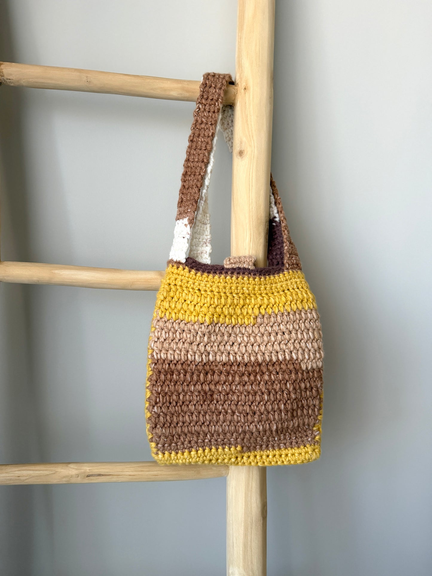 Multi-Coloured Crochet Handbag