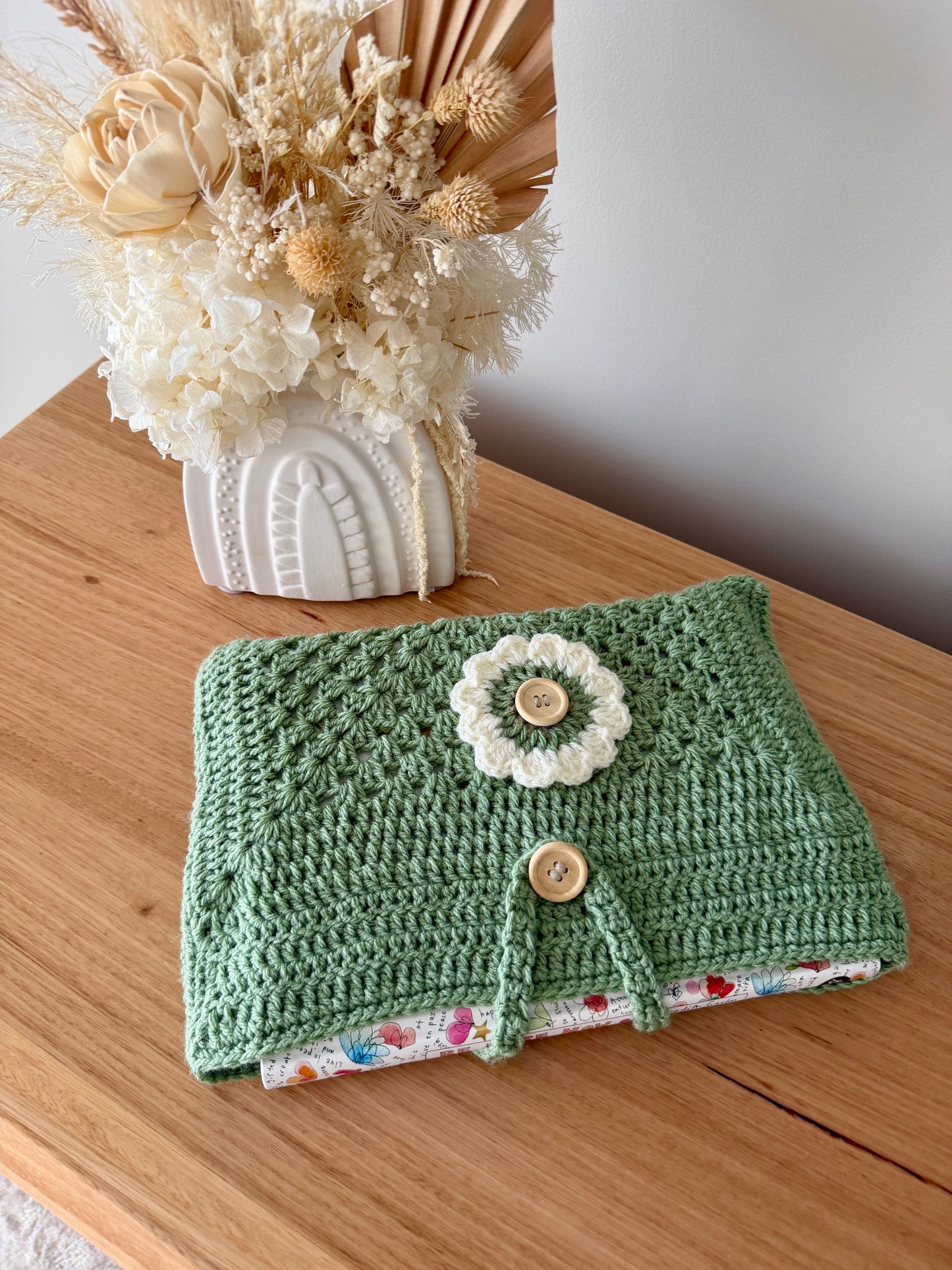 Crochet Book Cover