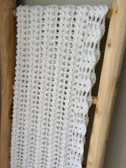 Beautiful White Crochet Runner