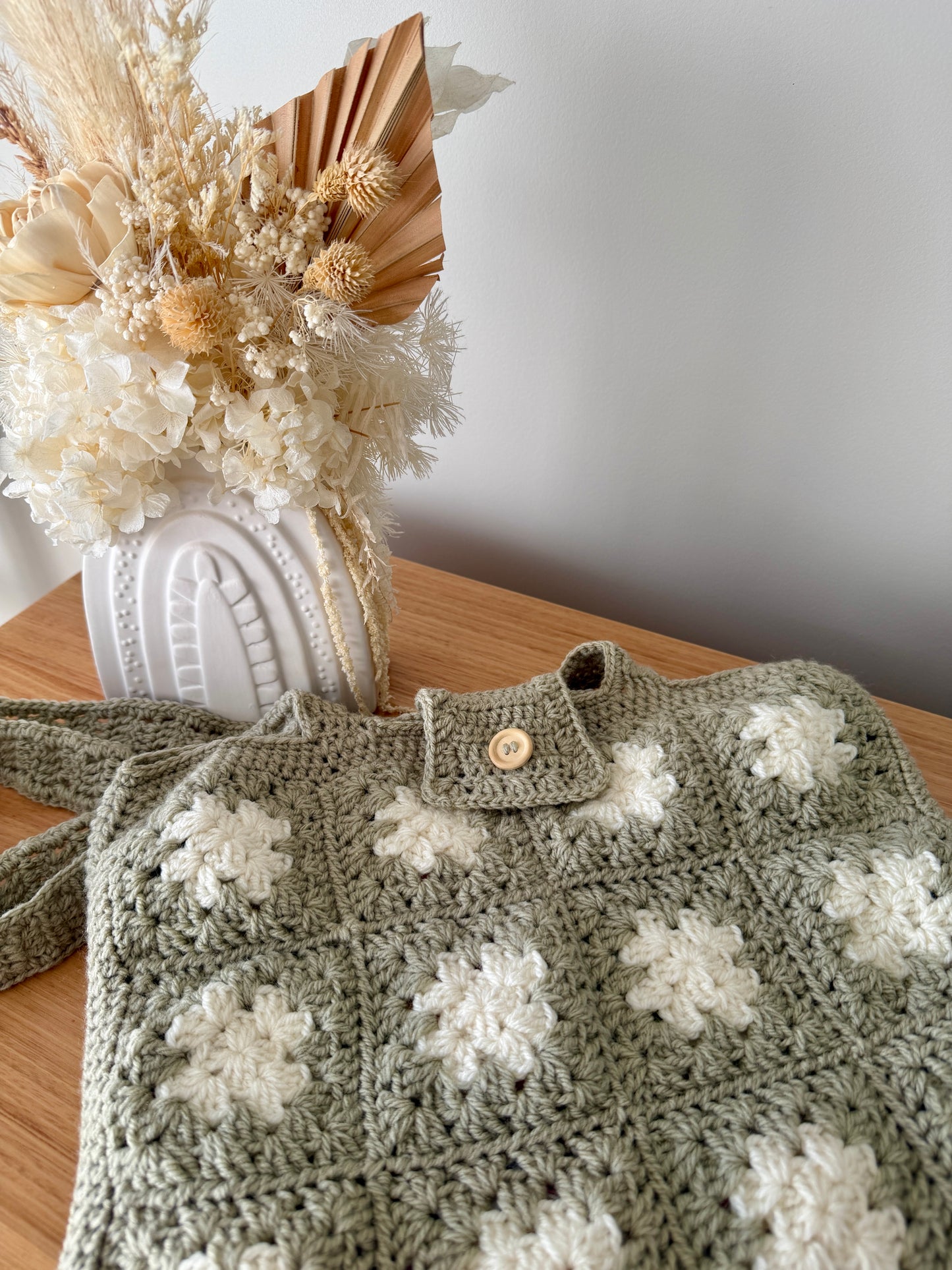 Patchwork Crochet Tote Bag
