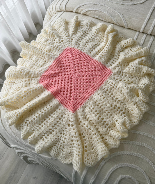 Baby Girl Boxed Crochet Hamper | Pink & Cream