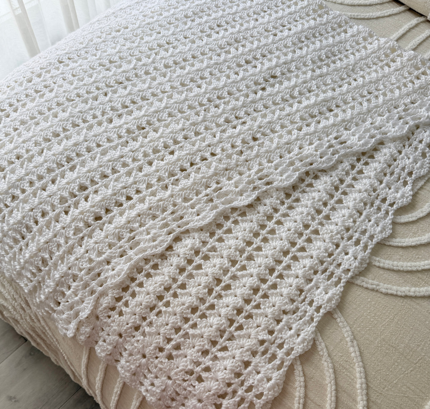 Beautiful White Crochet Runner