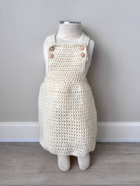 Chloe Crochet Pinafore | 3 piece set
