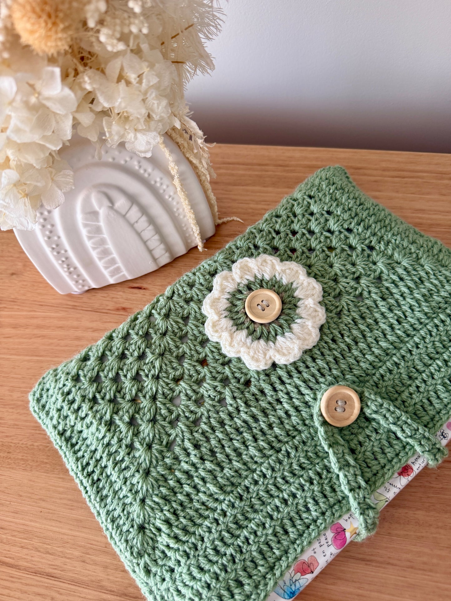 Crochet Book Cover