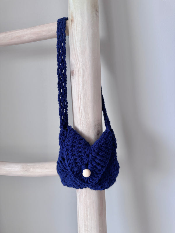 Blue Kids Mini Crochet HandBag