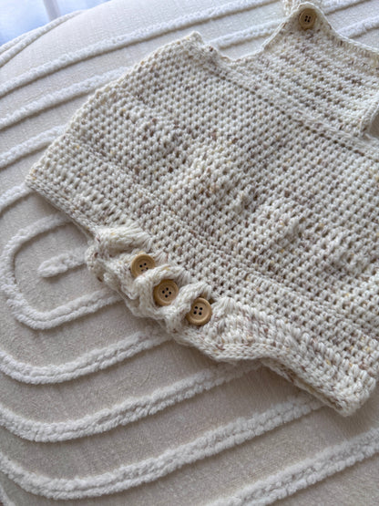 Jamie Unisex Crochet Playsuit