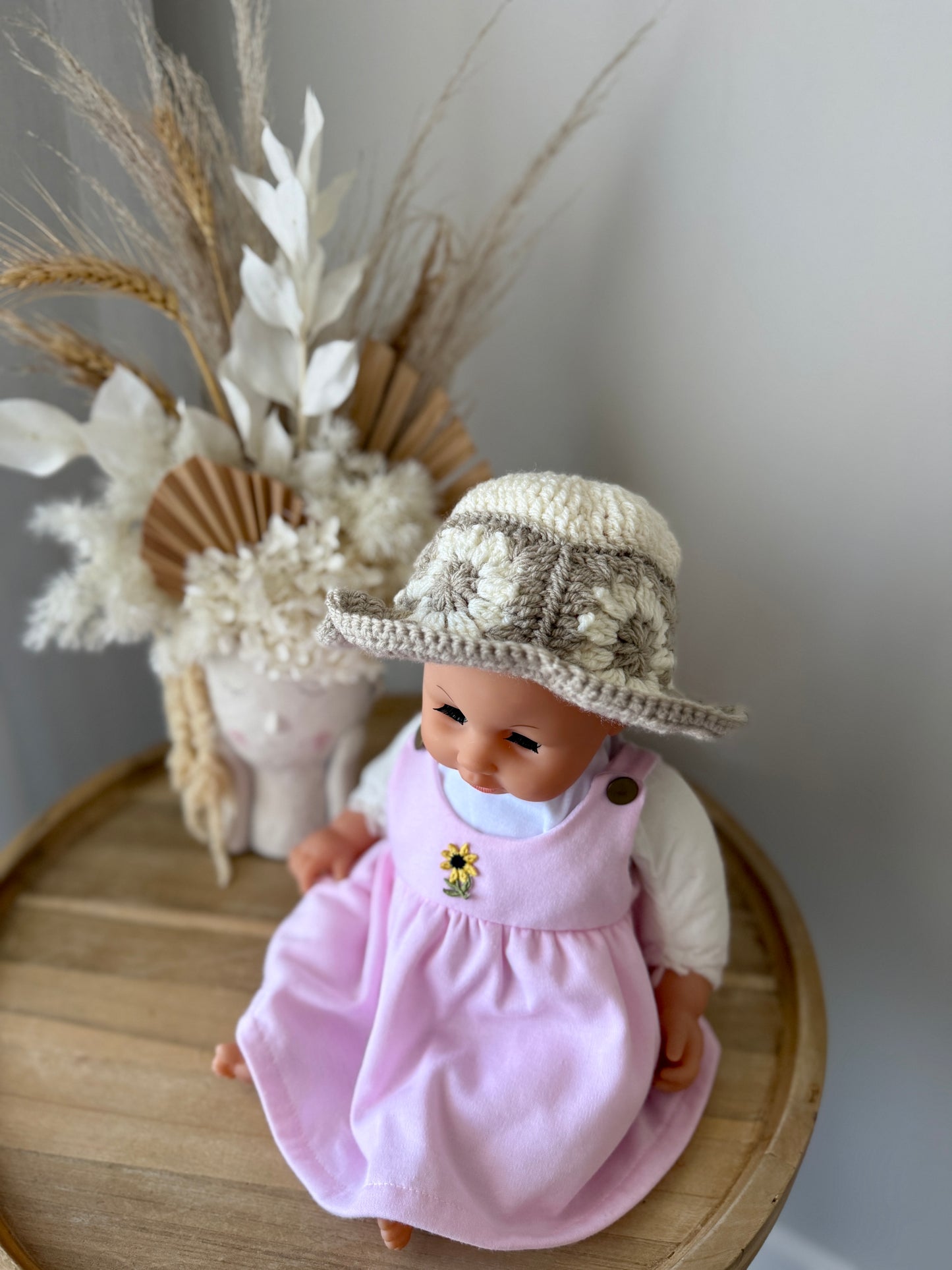 Patchwork Crochet Baby Hat