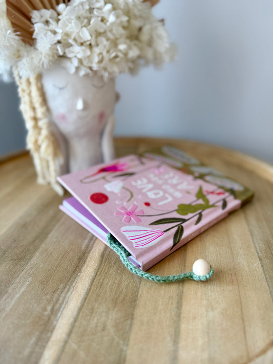 Green Crochet Bookmark
