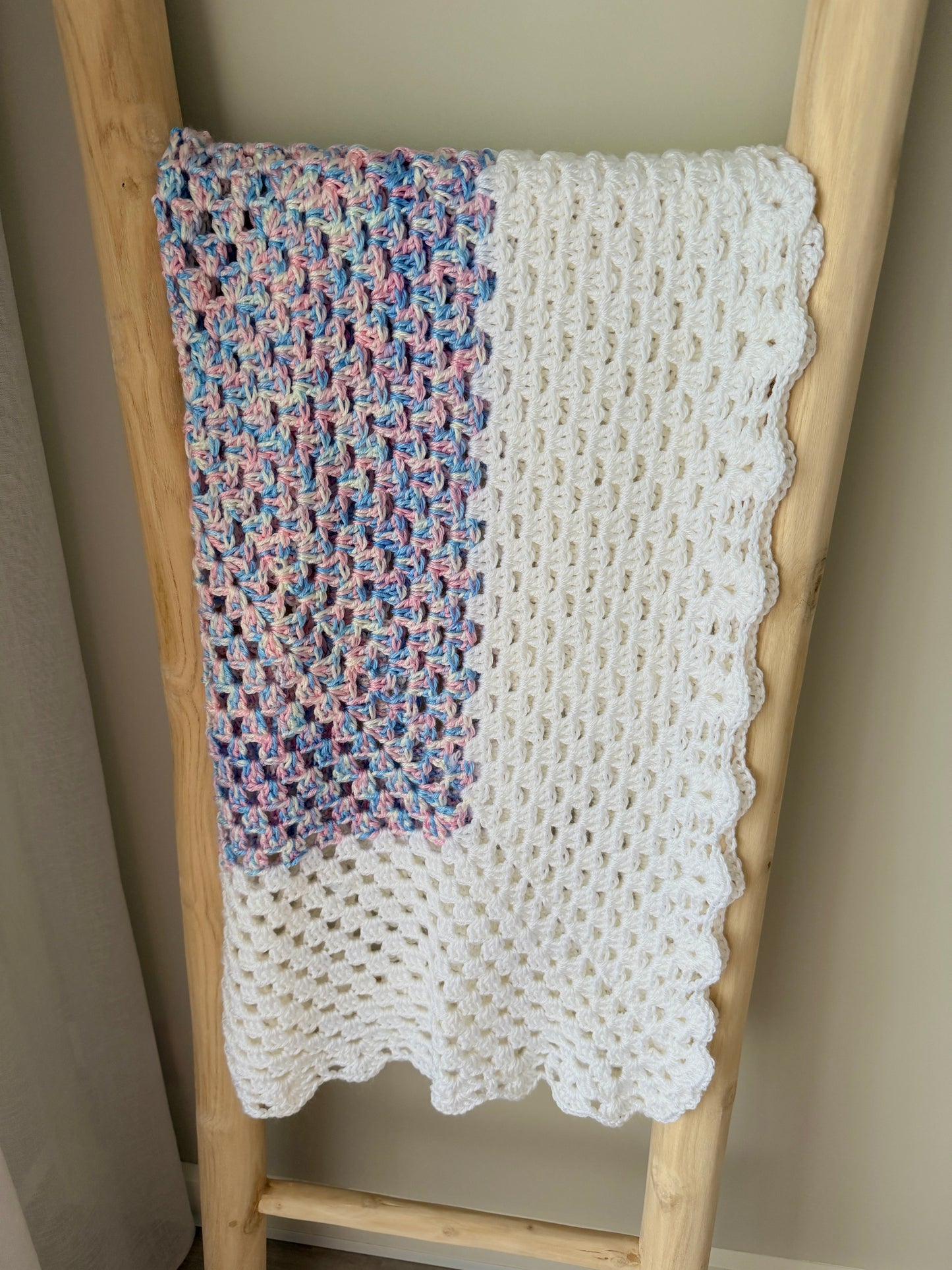 Baby Girl Multi-coloured Crochet Blanket