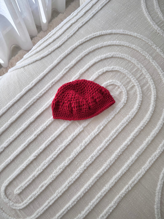 Baby Red Unisex Christmas Beret