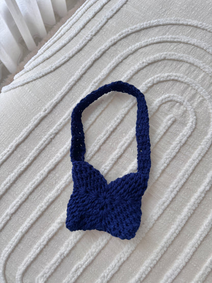 Blue Kids Mini Crochet HandBag