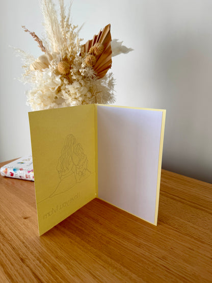 Mother's Day Craft Paper Card 5x7in