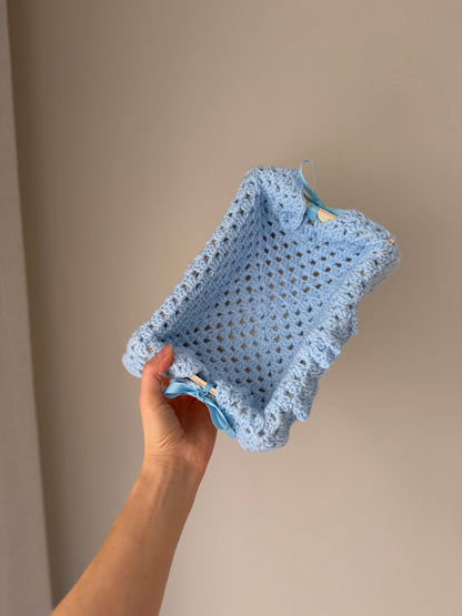 Nappy Box | Crochet Blue
