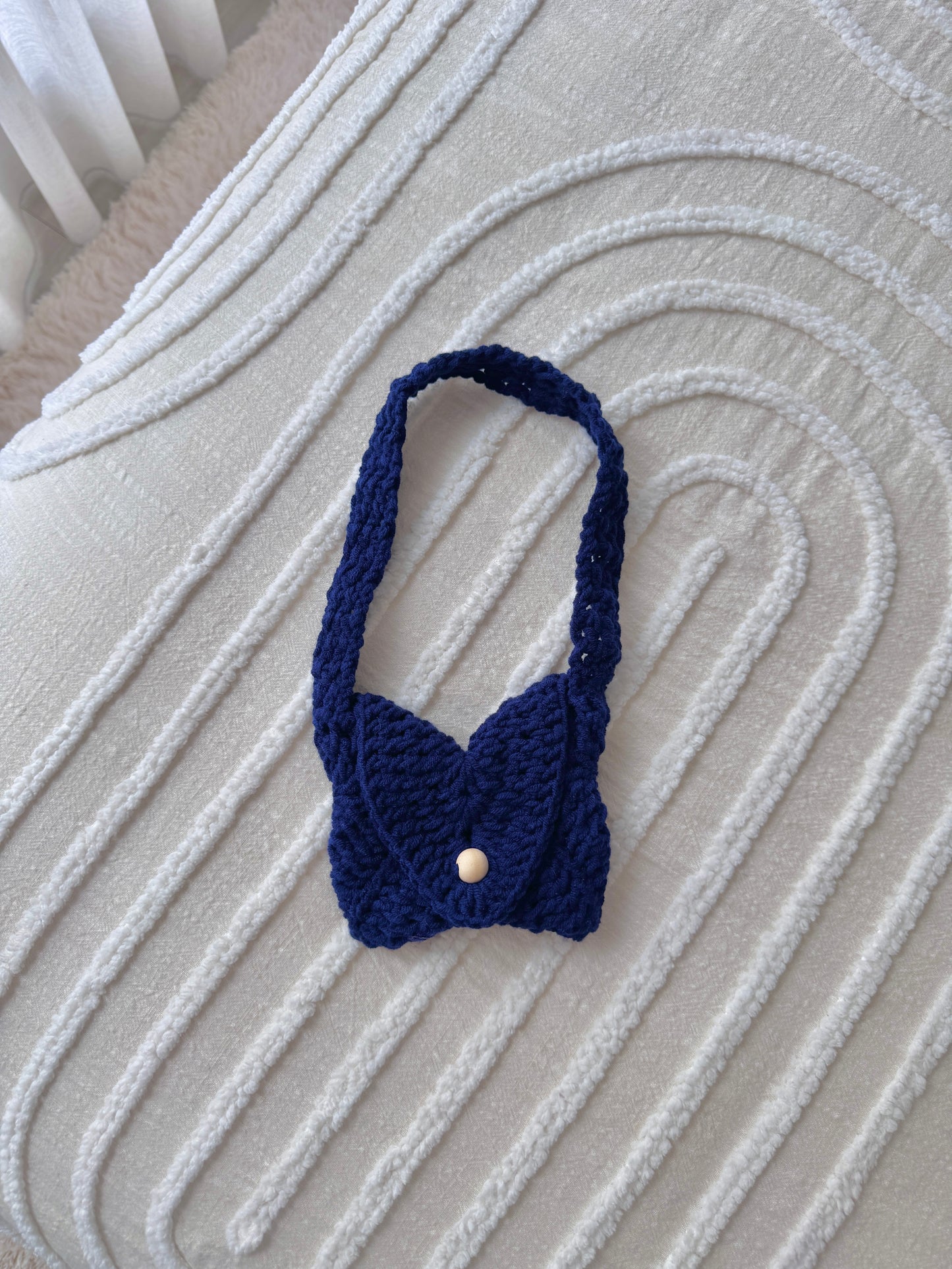 Blue Kids Mini Crochet HandBag