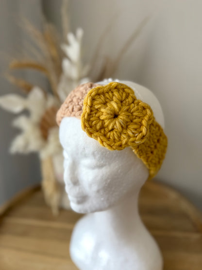Multi-Coloured Adults Crochet Headband