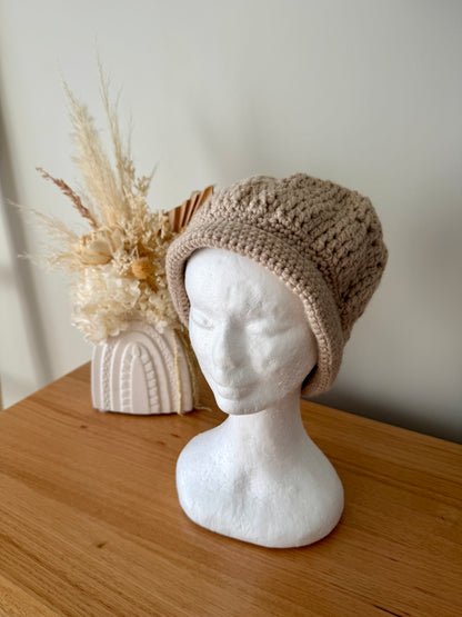Women’s Beige Crochet Hat