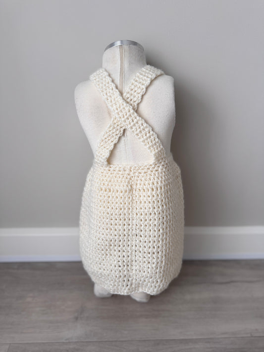 Chloe Crochet Pinafore | 3 piece set