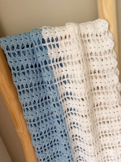 Baby Blue Crochet Blanket