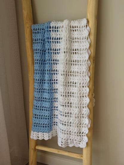 Baby Blue Crochet Blanket