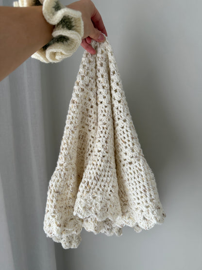 Crochet Gender Neutral Baby Hamper | Beige & Cream