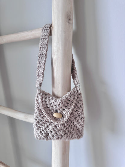 Beige Crochet Handbag