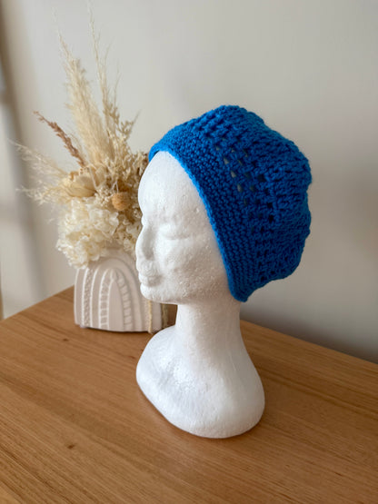 Women’s Crochet Beret | Blue