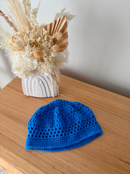 Women’s Crochet Beret | Blue