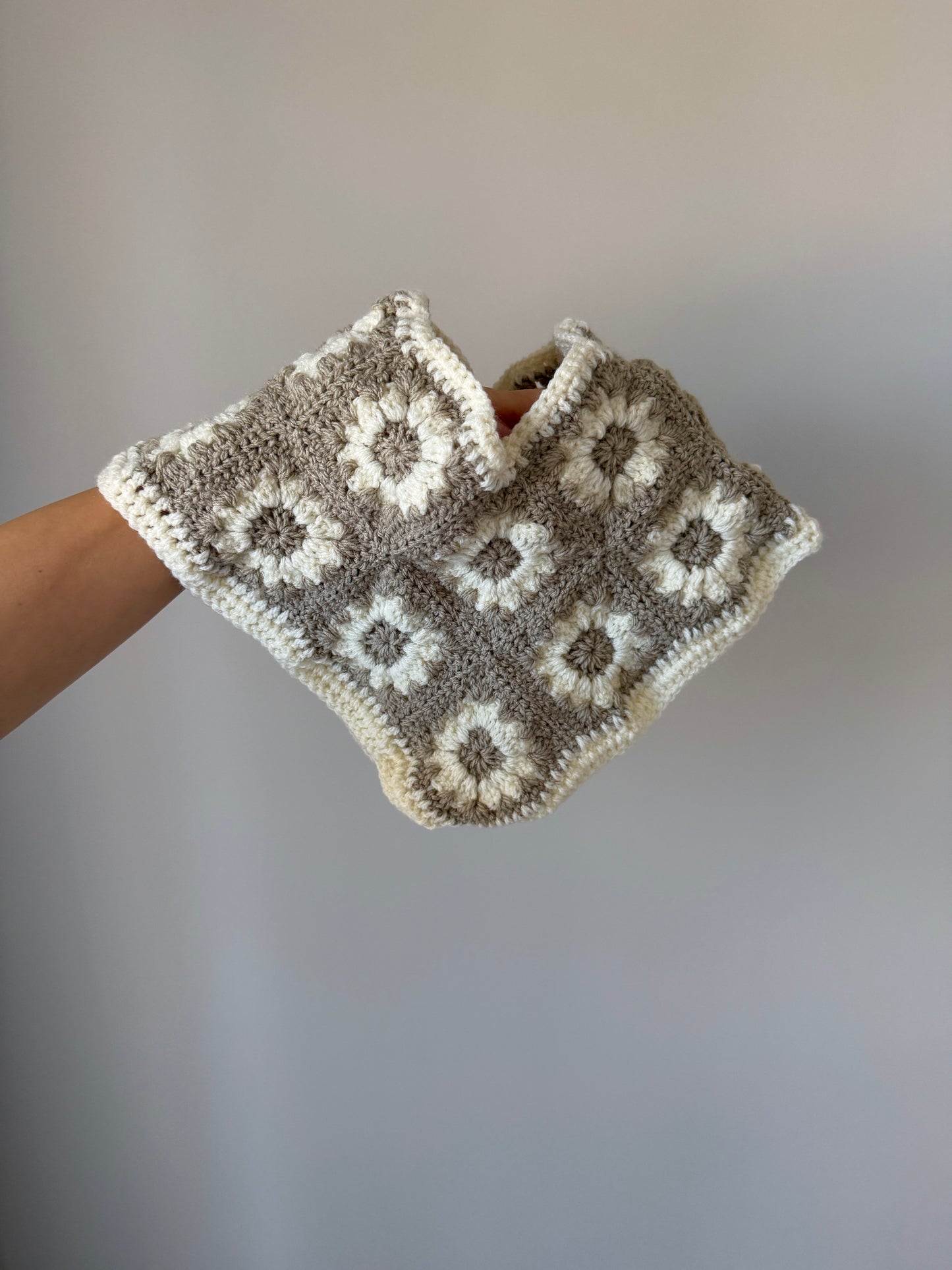 Patchwork Kids Crochet Poncho