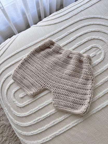Jesse Unisex Crochet Shorts