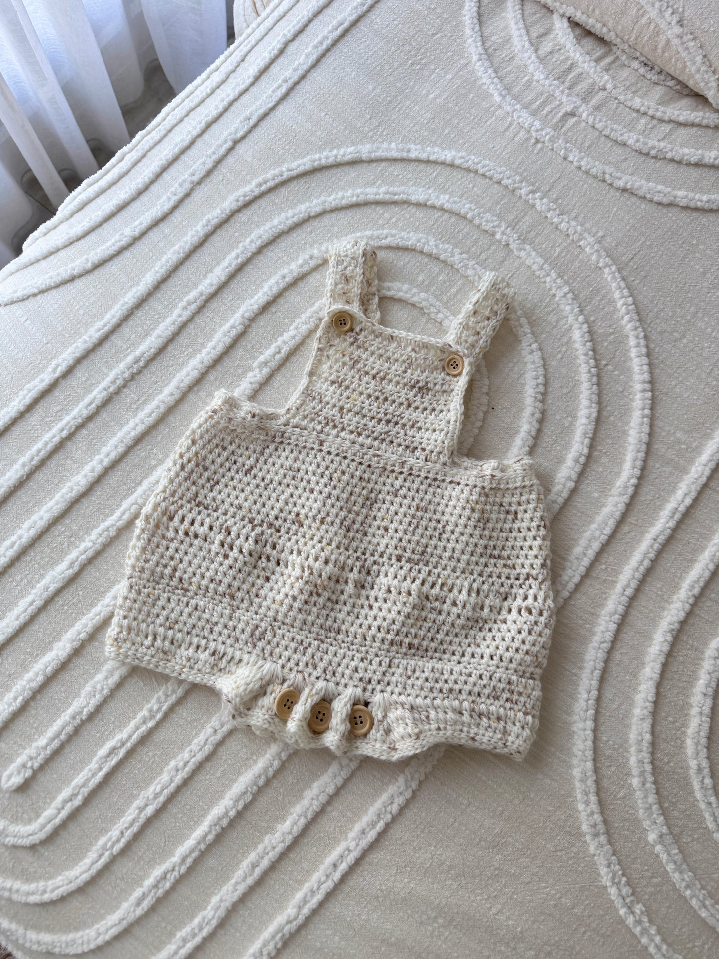 Jamie Unisex Crochet Playsuit