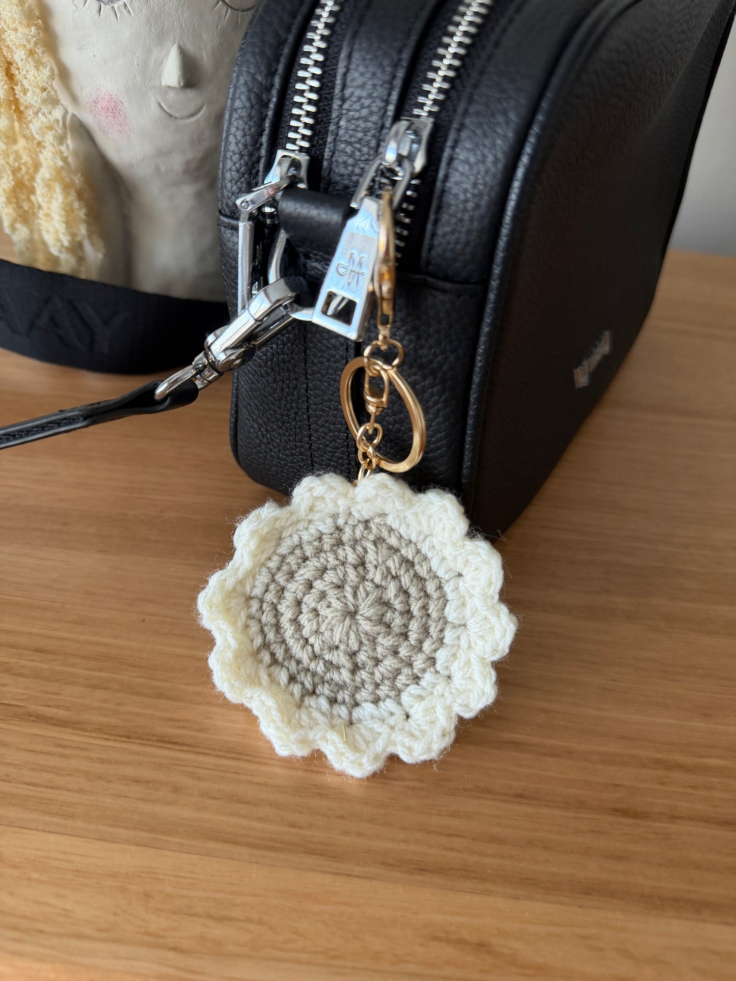 Crochet Flower Key Chain