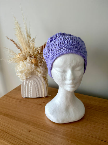 Women’s Crochet Beret | Purple