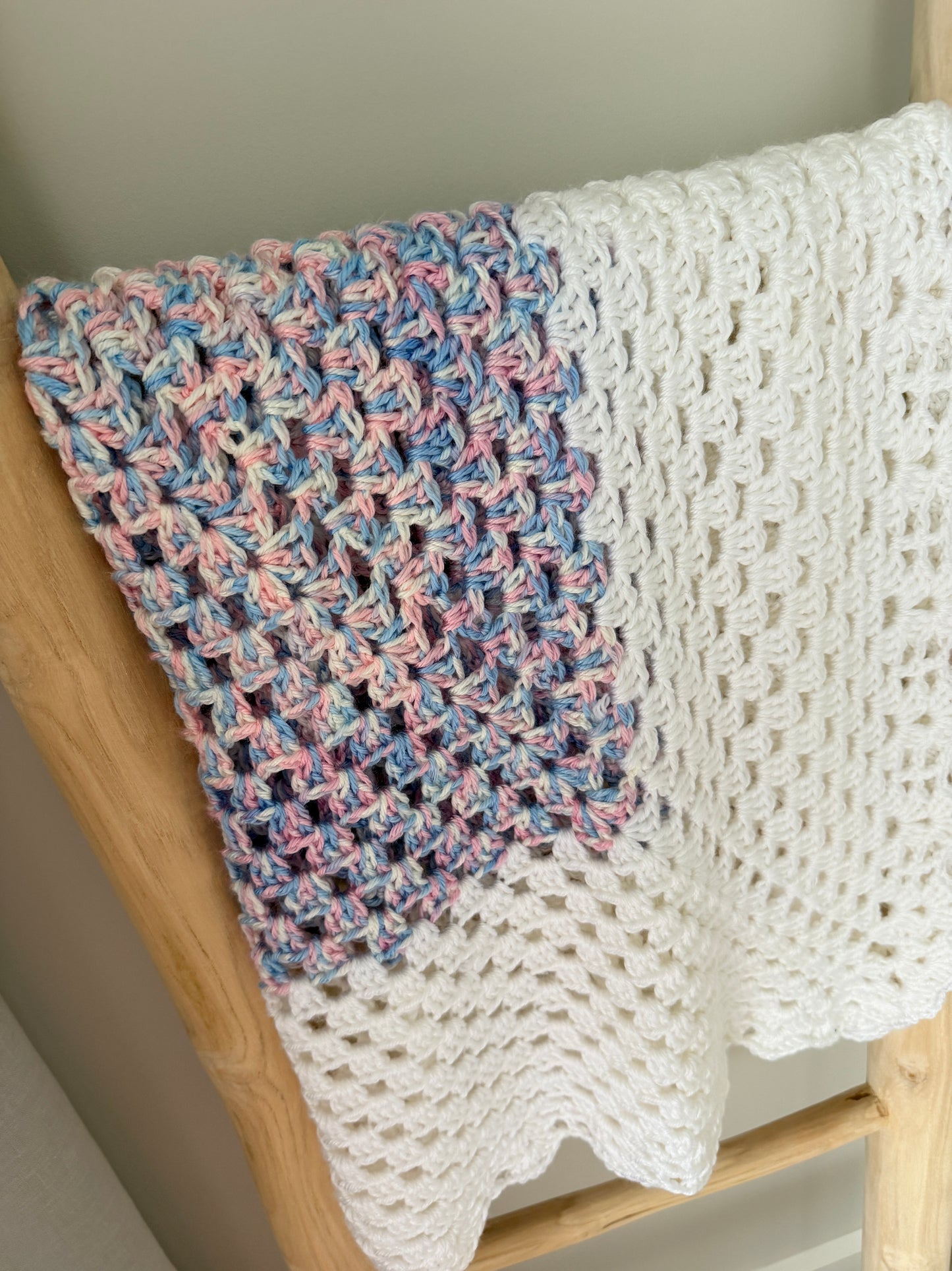 Baby Girl Multi-coloured Crochet Blanket