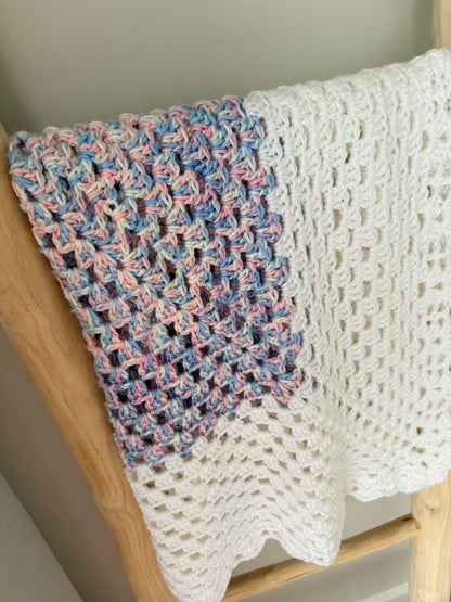 Baby Girl Multi-coloured Crochet Blanket