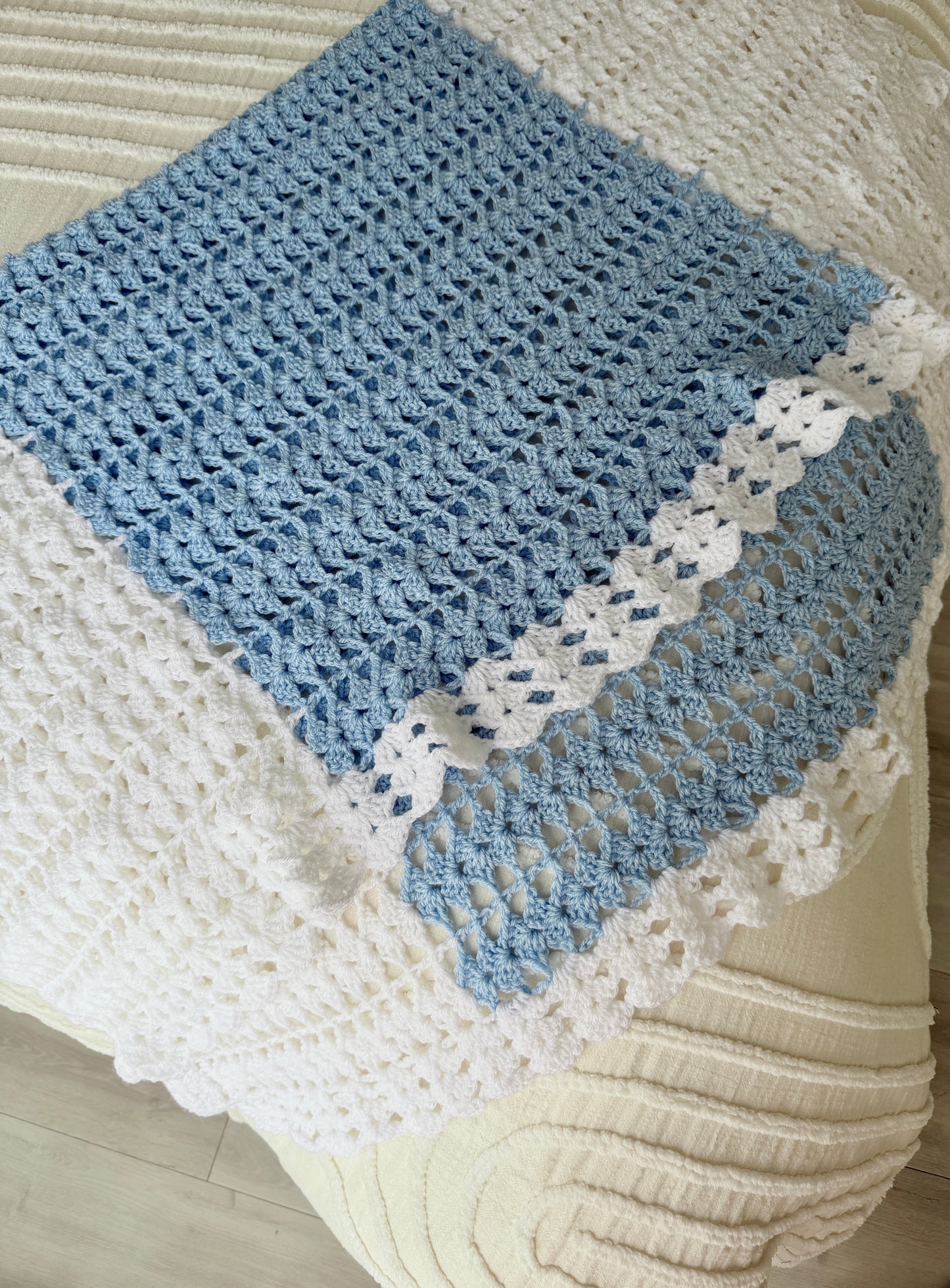 Baby Blue Crochet Blanket