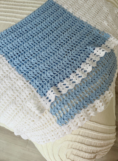 Baby Blue Crochet Blanket