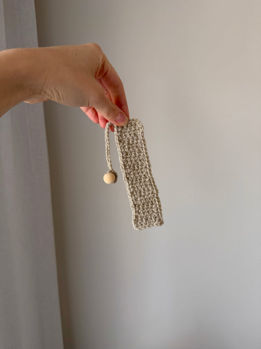 Brownish Grey Crochet Bookmark