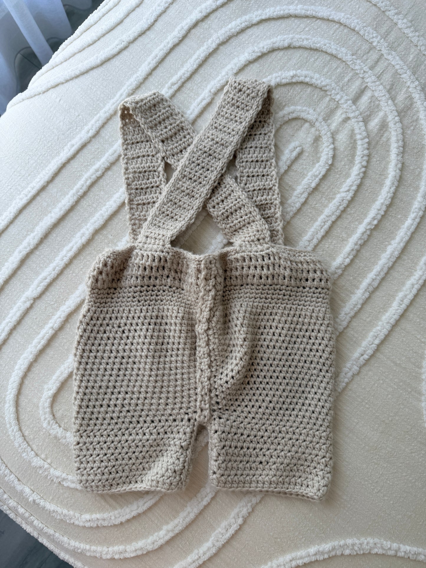 Ashley Overalls & Beanie Crochet Set