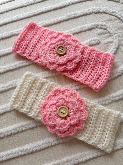Baby Girl Boxed Crochet Hamper | Pink & Cream