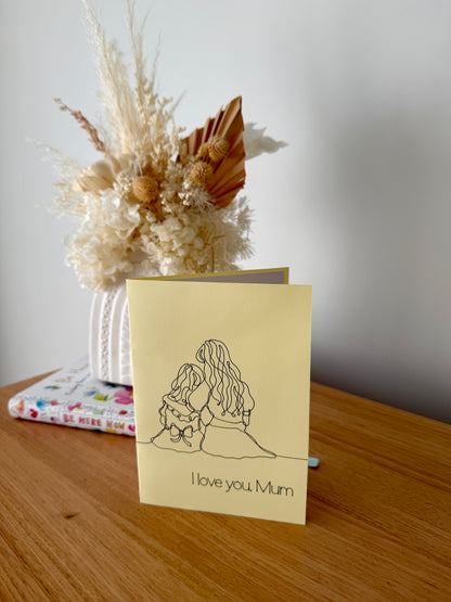 Mother's Day Craft Paper Card 5x7in