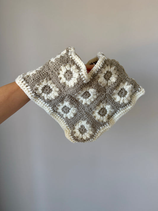 Patchwork Kids Crochet Poncho