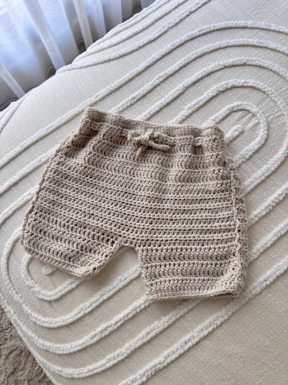 Jesse Unisex Crochet Shorts