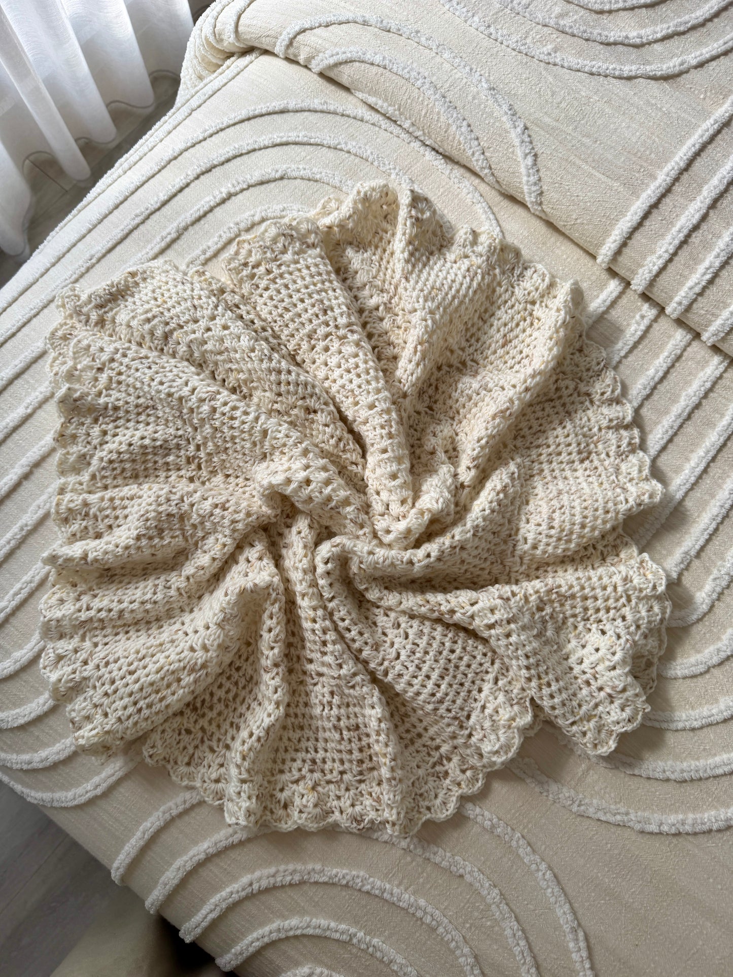 Crochet Gender Neutral Baby Hamper | Beige & Cream