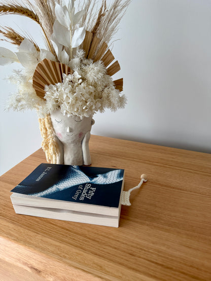 Cream Crochet Bookmark