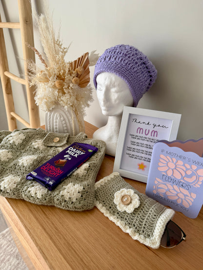 Women’s Crochet Beret | Purple